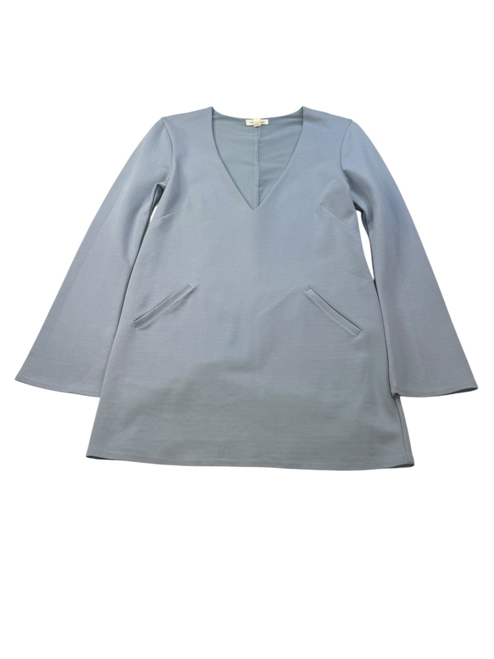 Urban Outfitters silence + noise Light Blue V-Neck Mini Long Sleeve Dress Size S